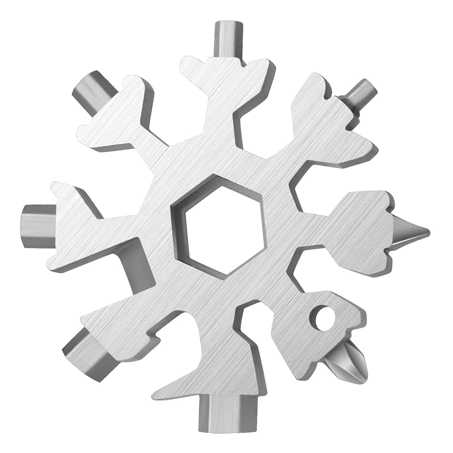 Durable & Portable 18 in 1 Snowflake Multi-Tool, Snowflake Bottle Opener Flat Phillips Screwdriver Kit Wrench Durable & Portable 18 in 1 Snowflake Multi-Tool, Snowflake Bottle Opener Flat Phillips Screwdriver Kit Wrench